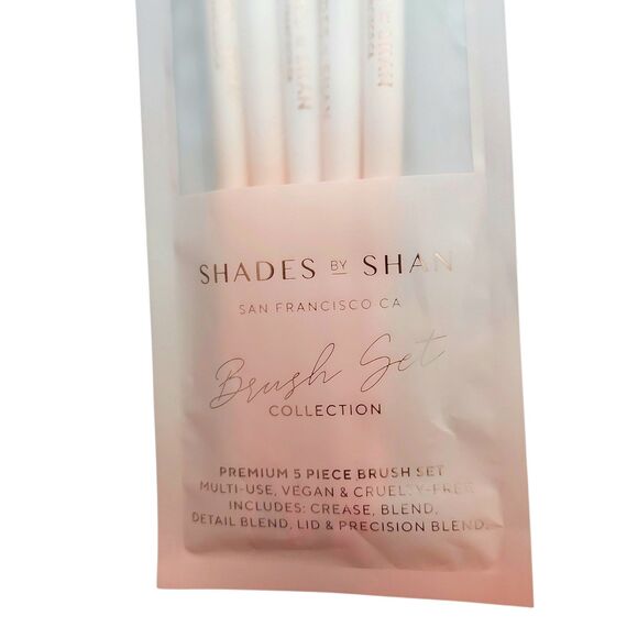 Shades by Shan Brush Set Collection 5 Piece Cosmetic Makeup - Picture 2 of 7
